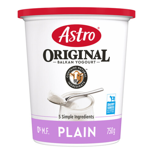 Astro Original Yogurt Plain Balkan 0% 750 g