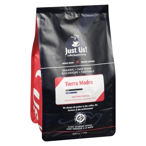 Just Us! Organic Coffee Whole Bean Tierra Madre 907 g