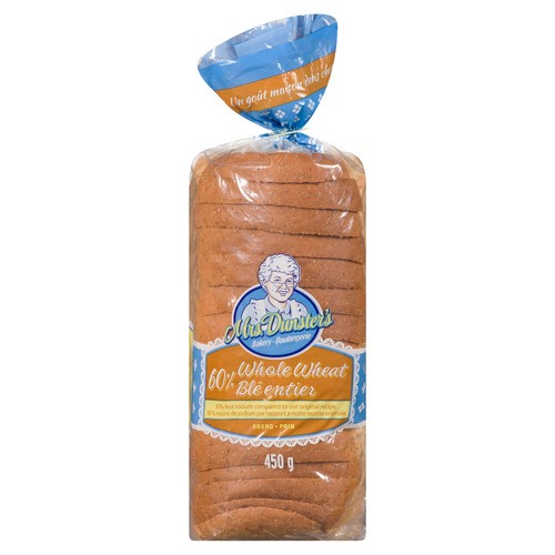 Mrs Dunster 60% Whole Wheat Bread 450 g