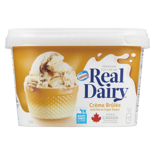 Nestlé Real Dairy Ice Cream Creme Brulee Ripple 1.5 L