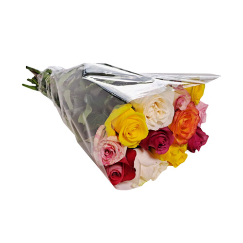 Flower Bouquet Assorted Roses 1 Dozen