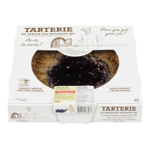 Tarterie Du Verger Des Musiques Blueberry Crust Pie 800 g (frozen)