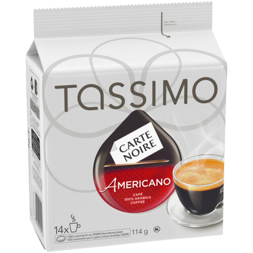 Tassimo Carte Noire Coffee Pods Americano Single Serve 14 T-Discs 114 g