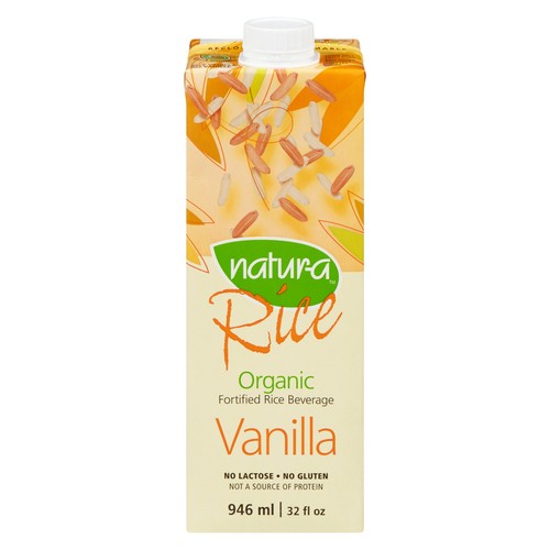 Natura Organic Fortified Rice Beverage Vanilla 946 ml