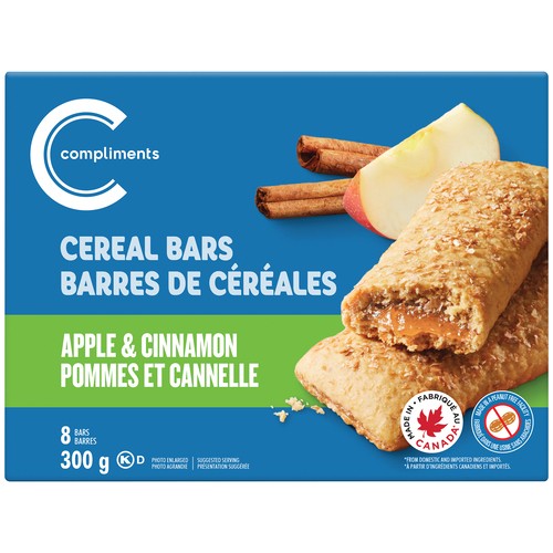 Compliments Cereal Bars  Apple Cinnamon  300 g