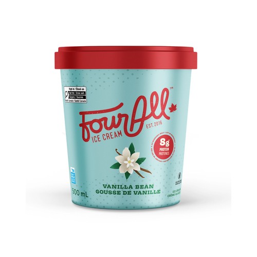 Four All Ice Cream Vanilla Bean 500 ml