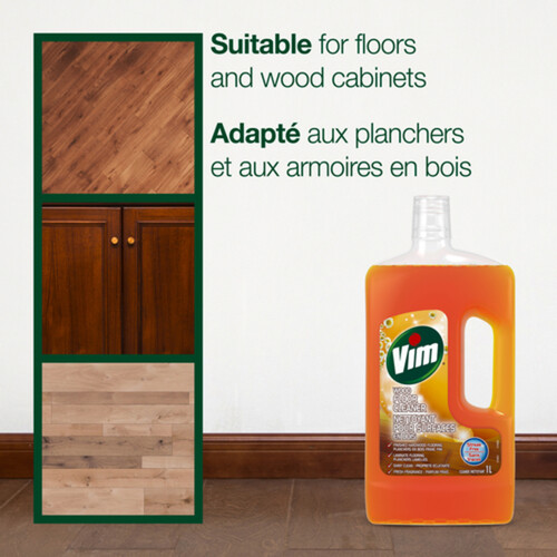 Vim Wood Floor Cleaner Fresh Scent For Living Room Kitchen And Bedroom 1 L