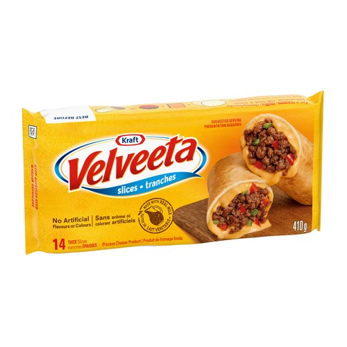 Velveeta Sliced Process Cheese Original 14 Thick Slices 410 g