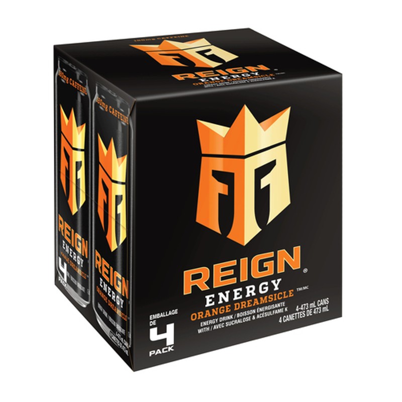 Reign Energy Drink Orange Dreamsicle 4 x 473 ml (cans) Voilà Online