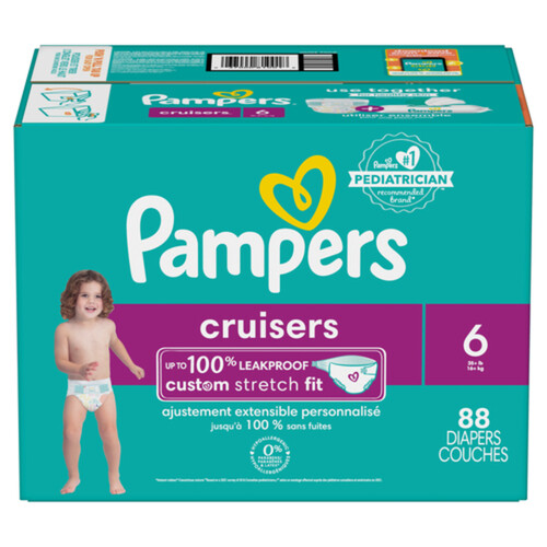 Pampers Cruisers Diapers Size 6 88 Count