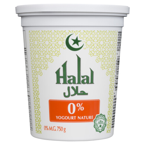 Khaas Halal Yogurt Plain 0% 750 g