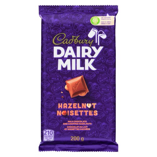 Cadbury Dairy Milk Chocolate Bar Hazelnut 200 g