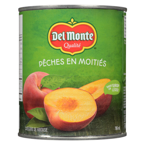 Del Monte Peach Halves In Light Syrup 796 ml