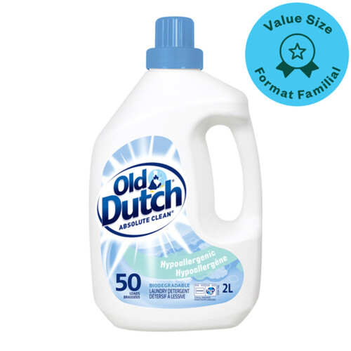 Old Dutch Laundry Detergent Hypoallergenic Value Size 2 L