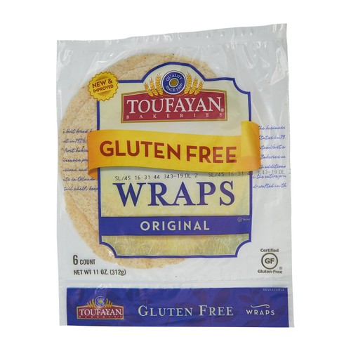 Toufayan Bakeries Gluten-Free Tortilla Wraps Original 312 g