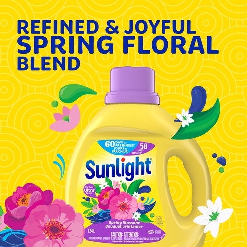 Sunlight Liquid Laundry Detergent Spring Blossom 1.94 L
