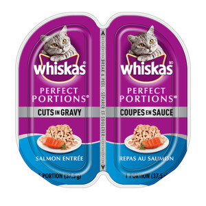 Whiskas Perfect Portions Cat Food Salmon Cuts In Gravy Entrée 75 g