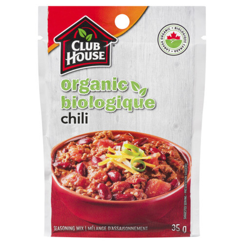 Club House Organic Seasoning Mix Chili 35 g Voilà Online
