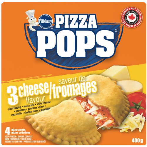 Pillsbury Frozen 3 Cheese Pizza Pops Display 400 g