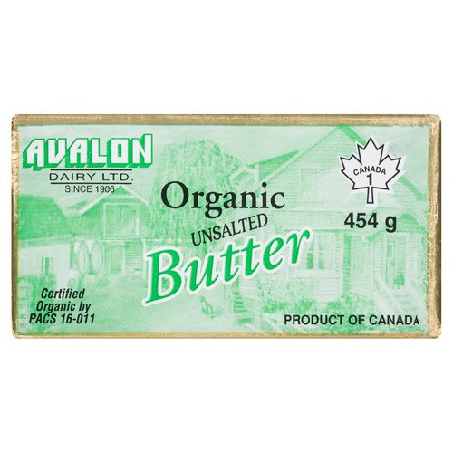 Avalon Organics Unsalted Organic Butter 454 g