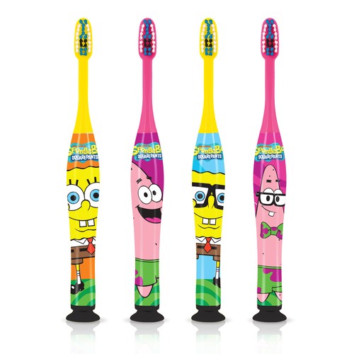 GUM Toothbrush Spongebob Squarepants Ultra Soft 2 Pack 