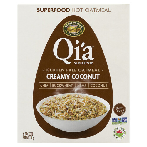 Nature's Path Organic Gluten-Free Oatmeal Creamy Coconut 6 x 38 g