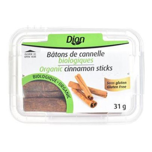 Dion Organic Cinnamon Sticks 3 Inch 31 g