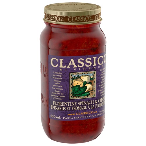 Classico Pasta Sauce Florentine Spinach And Cheese 650 mL
