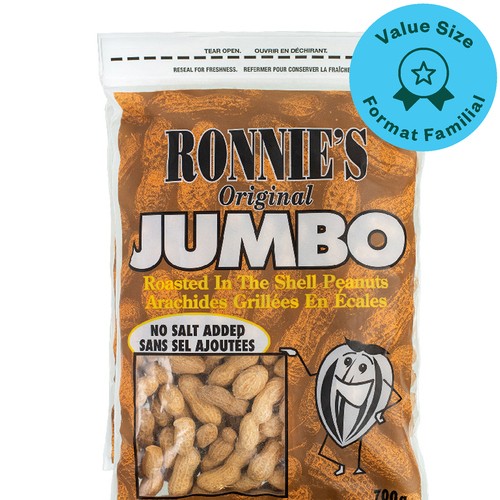 Ronnies No Salt Peanuts Jumbo 700 g