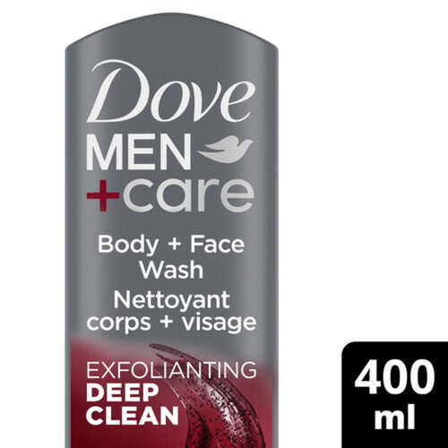 Dove Body And Face Wash Exfoliating Deep Clean 400 ml