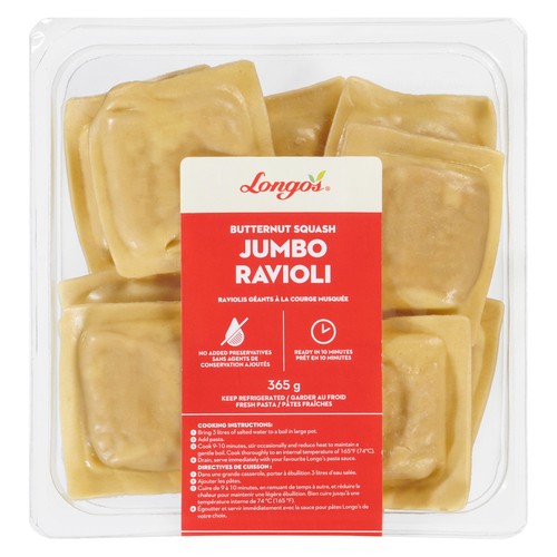 Longo's Jumbo Ravioli Butternut Squash 365 g