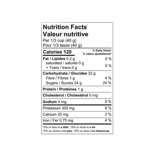 Elan Organic Sun-Dried Thompson Raisins 225 g