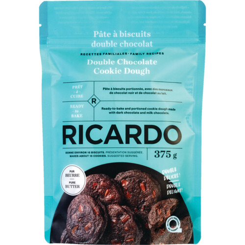 RICARDO Cookie Dough Double Chocolate 375 g (frozen)