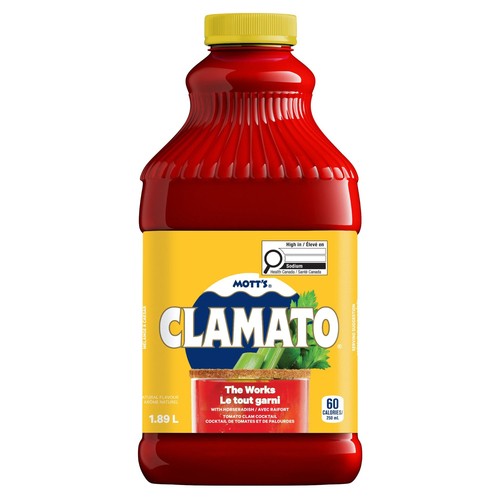 Mott's Clamato Cocktail The Works 1.89 L (bottle)