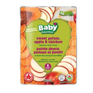 Baby Gourmet Organic Sweet Potato, Apple & Chicken Baby Food 128 mL