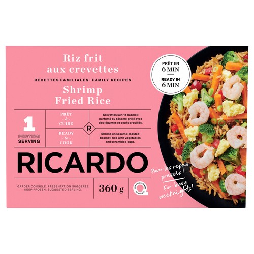 RICARDO Frozen Fried Rice Shrimp 360 g