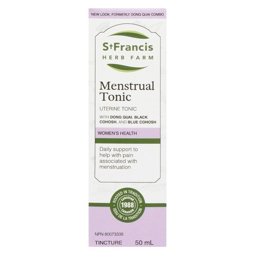 St. Francis Herb Farm Organic Herbal Remedies Tincture Menstrual Tonic 50 ml