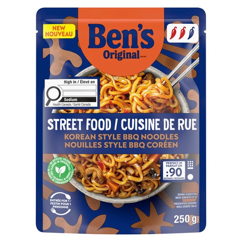 Ben's Original Street Food Noodles Korean BBQ Style 250 g