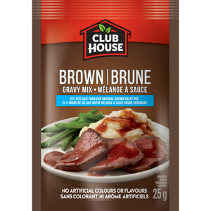 Club House Gravy Mix Less Salt Brown 25 g