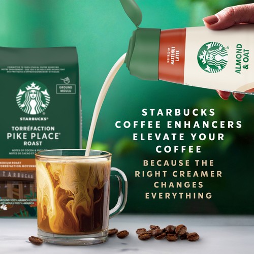 Starbucks Non-Dairy Creamer Almond & Oat Hazelnut Latte 828 ml