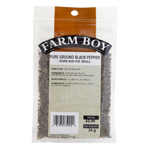 Farm Boy Ground Pure Black Pepper 34 g