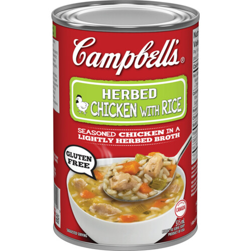 Campbell's Gluten - Free Soup Herbed Chicken With Rice 515 ml