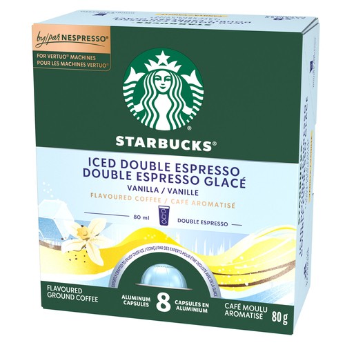Starbucks Iced Double Espresso Vanilla For Nespresso Vertuo 80 g
