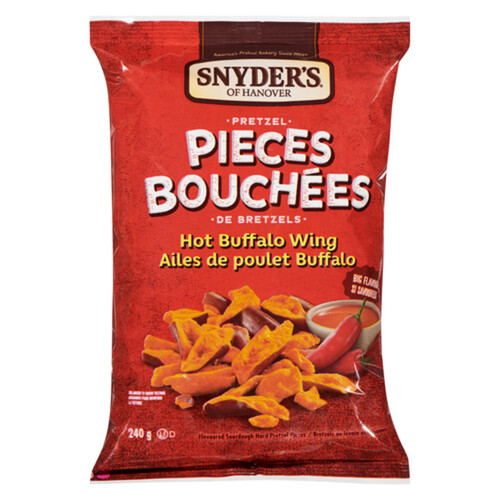 Snyder's Of Hanover Pretzels Pieces Hot Buffalo Wings 240 g