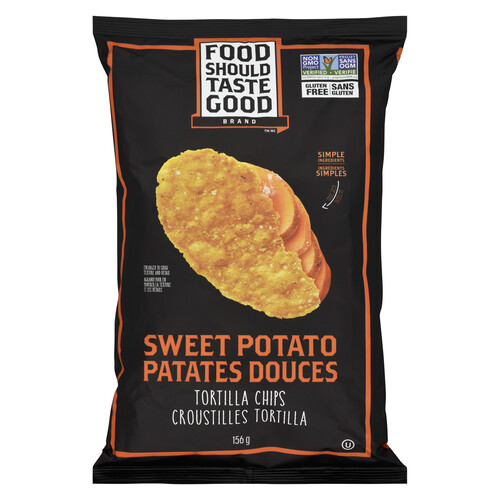 Food Should Taste Good  Tortilla Chips Sweet Potato 156 g