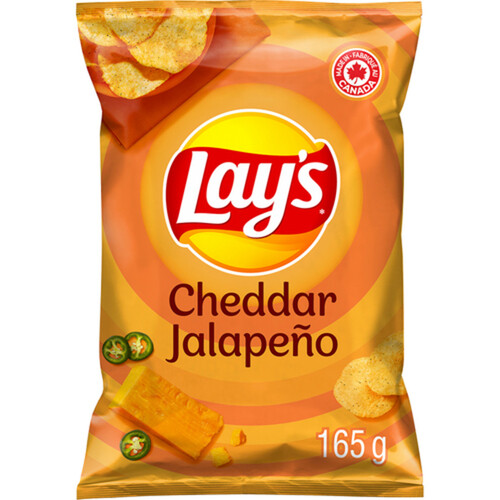 Lay’s Cheddar Jalapeño Flavoured Potato Chips 165 g