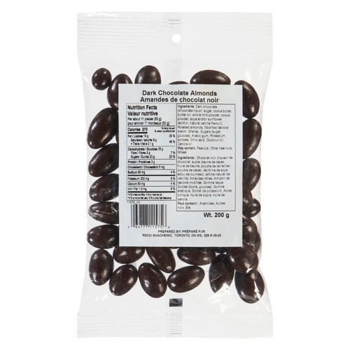 Reddi Snack Dark Chocolate Covered Almonds 200 g