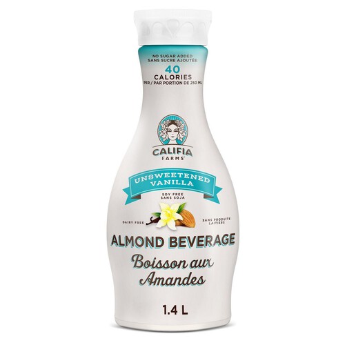 Califia Farms Dairy-Free Almond Beverage Unsweetened Vanilla 1.4 L (bottle)