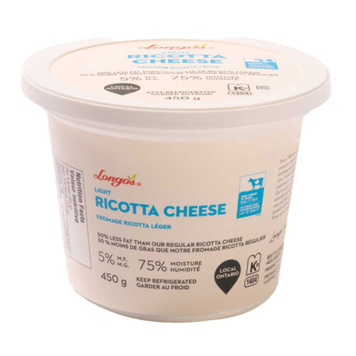 Longo's Ricotta Cheese Light 450 g