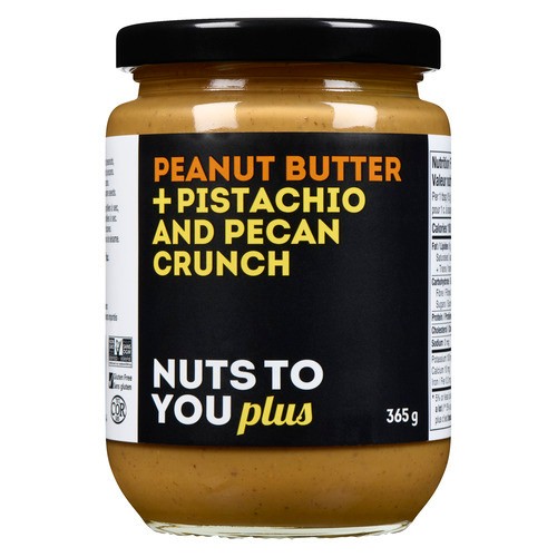 Nuts To You Nut Butter Peanut Butter + Pecan And Pistachio Crunch 365 g